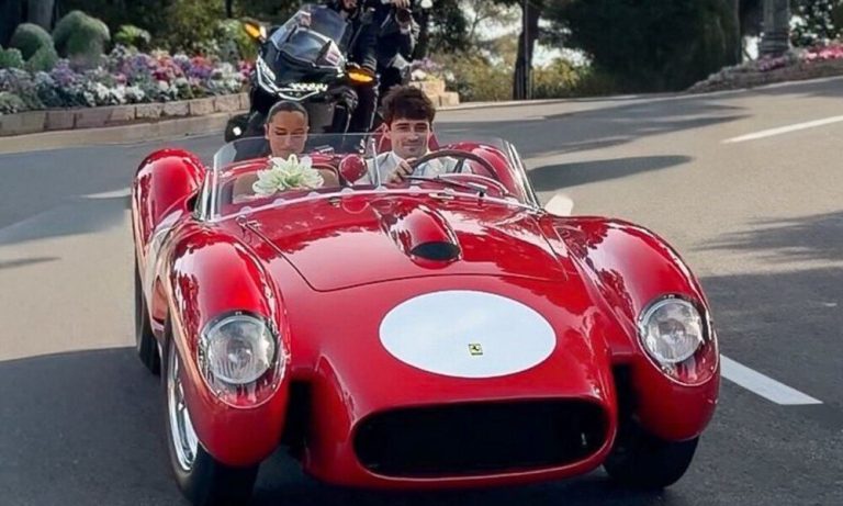 Il matrimonio di Charles Leclerc: un Ferrari 250 Testarossa del 1957 fa sc…