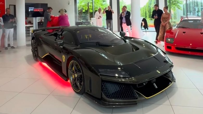 Ferrari F80: la prima europea si veste di un nero cangiante